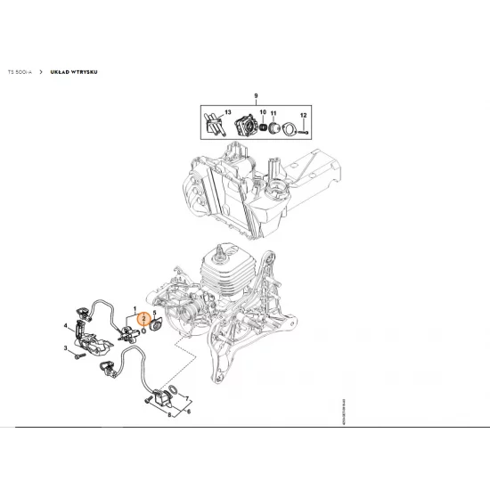 STIHL   Okrągły pierścień uszczelniający 7x1,5 9645 951 3089